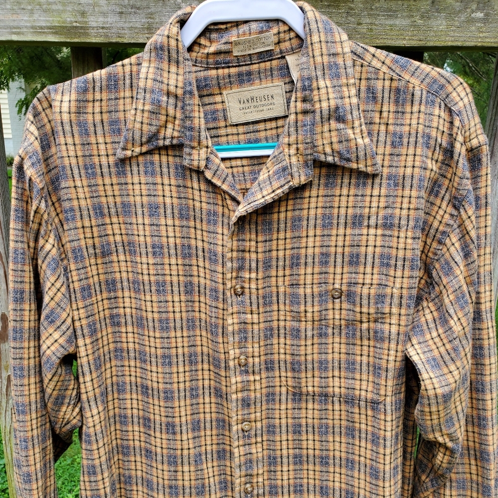 Men's Plaid  Brushed Cotton/Flannel Shirt